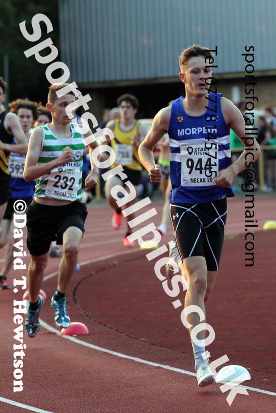 1500 metres, 2021 North East Grand Prix 5, Monkton, Wednesday, July 21st. Photo: David T. Hewitson/Sports for All Pics